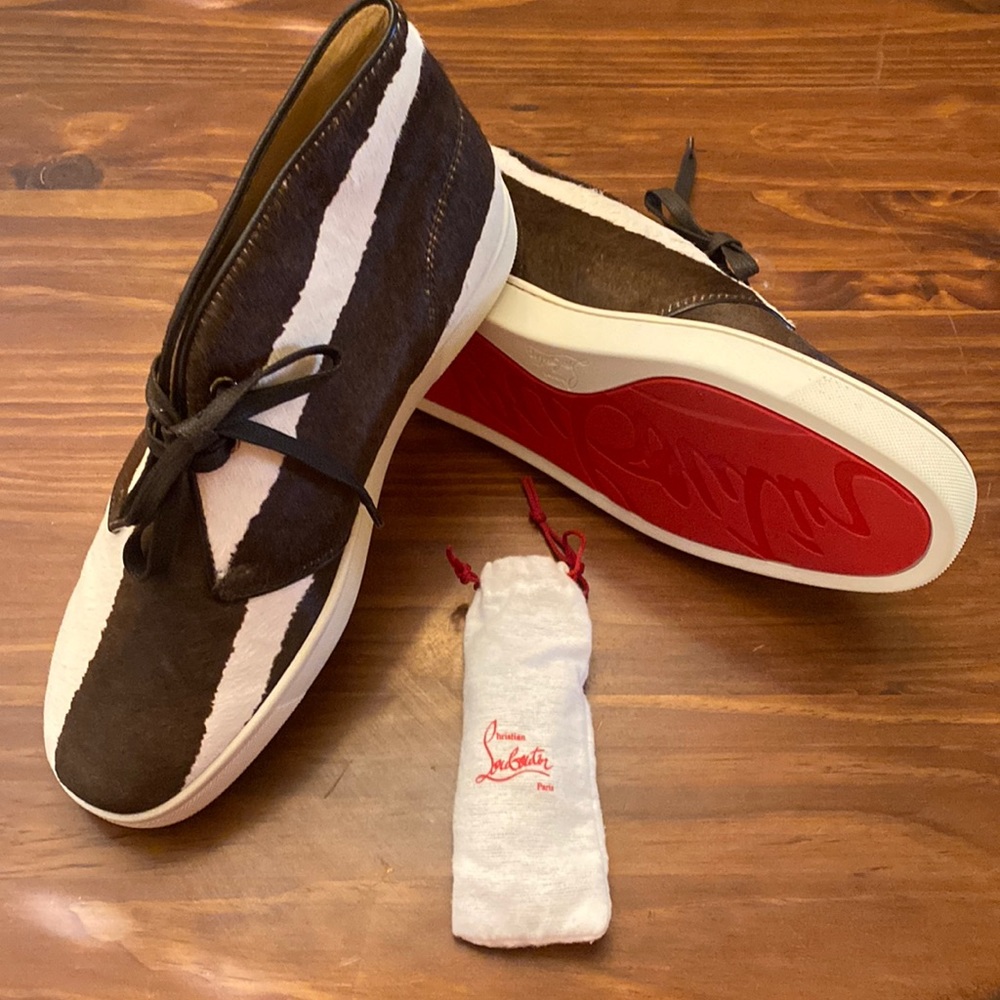 Christian Louboutin Cowhide Men’s Red Bottom Shoes